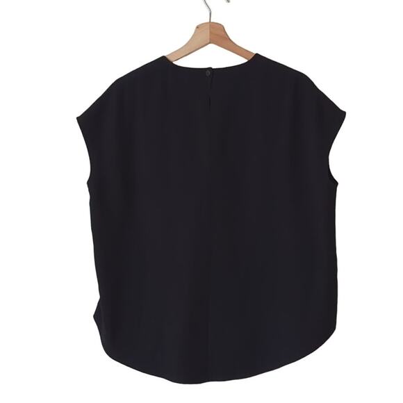 MM. LaFleur New York Womens Top Small Classy Blouse Capsule Career Basic Keyhole - Picture 2 of 7
